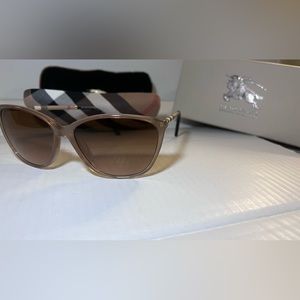Lightweight tan Burberry frames